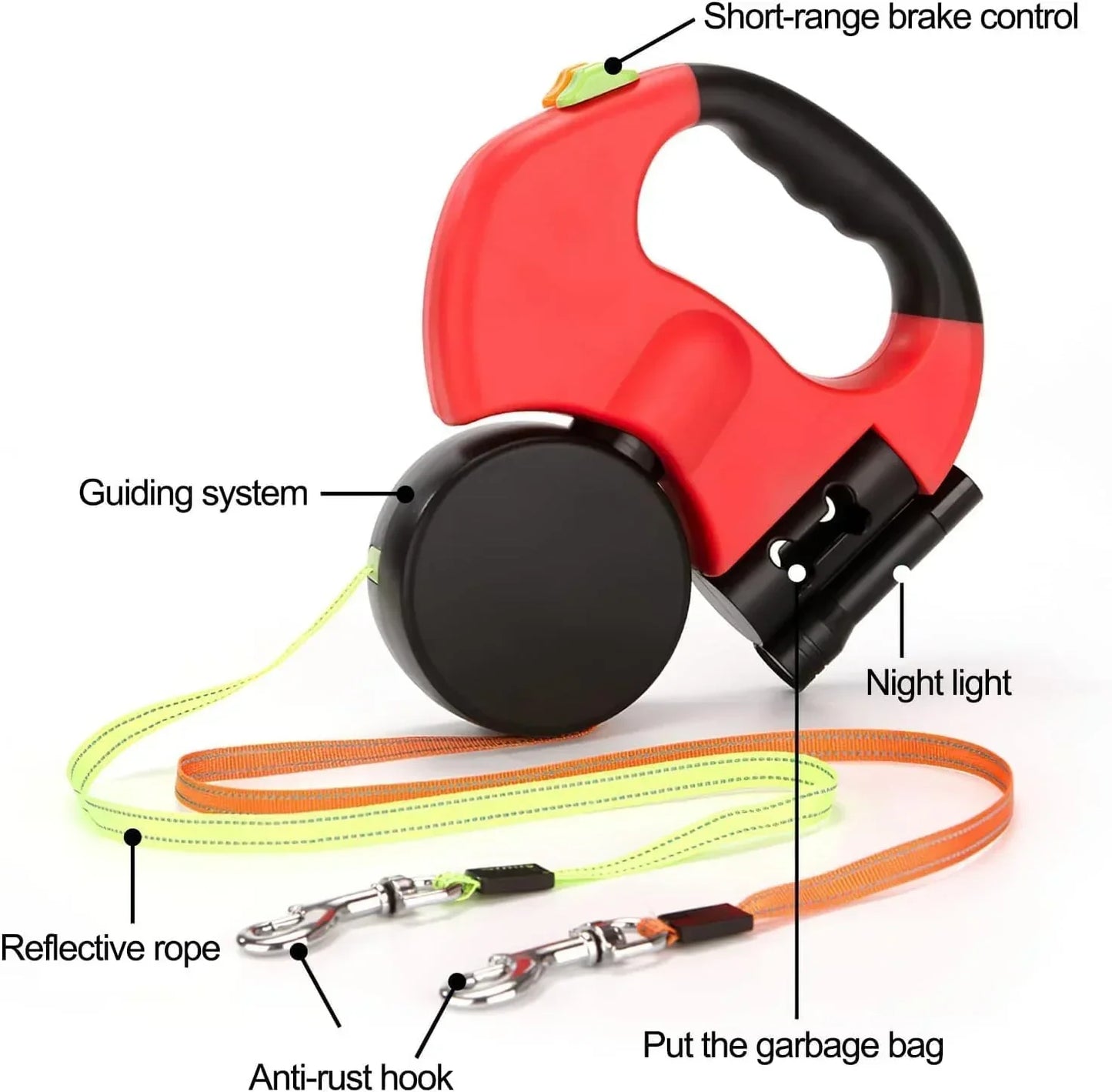 Rebooters Twin-Line Retractable Dog Lead | Rebooters