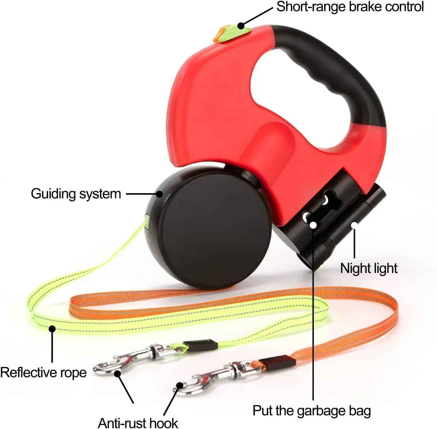 Rebooters Twin-Line Retractable Dog Lead | Rebooters