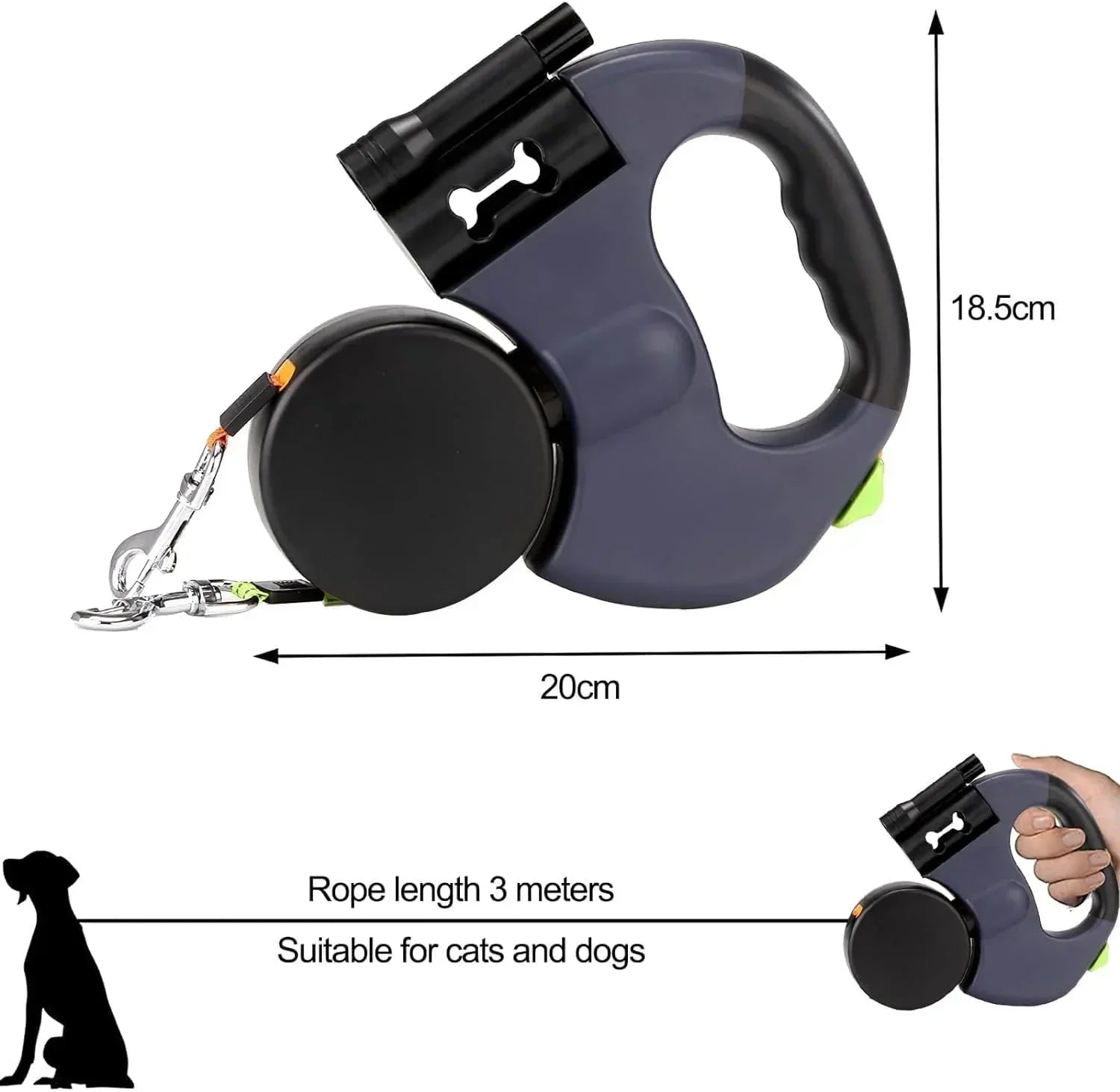 Rebooters Twin-Line Retractable Dog Lead | Rebooters