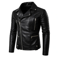 Rider Men’s Black Leather Jacket | Rebooters