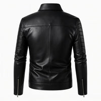 Rider Men’s Black Leather Jacket | Rebooters
