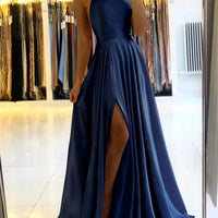 Elegant Malia Women's Evening Prom Gown with High Slit Rebooters Maxi Women's Dresses