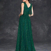 Paloma Women's Evening Gown - Glitter Embellished Design - Rebooters -Women's Dresses