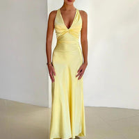 Harlow | Women's Evening Gown with Satin Finish Rebooters Maxi Women's Dresses