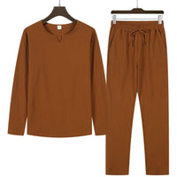 Men's long sleeve top and drawstring pants set Rebooters mens 2 piece set