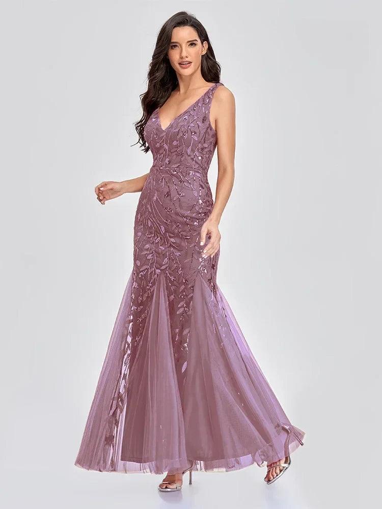 Athena Women's Evening Prom Gown with Sequin Details Rebooters Maxi Women's Dresses
