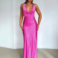 Kiara Women's Evening Gown with Satin Finish - Rebooters -Women's Dresses