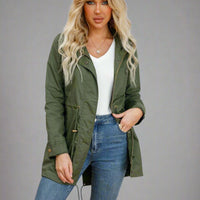 Lena Women's Cotton Hooded Trench Coat Stylish Windbreaker - Rebooters