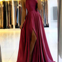 Elegant Malia Women's Evening Prom Gown with High Slit Rebooters Maxi Women's Dresses