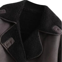 Emery Luxe Jacket - Cozy Faux Leather and Wool Blend - Rebooters