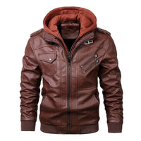 Men's Leather Jacket Autumn Casual Motorcycle PU Biker Leather - Rebooters Mens Leather Jackets