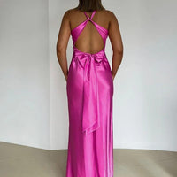 Kiara Women's Evening Gown with Satin Finish - Rebooters -Women's Dresses