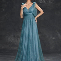Paloma Women's Evening Gown - Glitter Embellished Design - Rebooters -Women's Dresses
