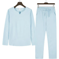 Men's long sleeve top and drawstring pants set Rebooters mens 2 piece set