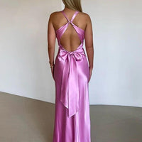 Kiara Women's Evening Gown with Satin Finish - Rebooters -Women's Dresses