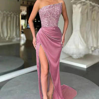 Liliana Women's Evening Prom Dress with High Slit Design - Rebooters -Women's Dresses