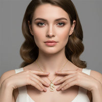 Letter Necklace A–Z, Gold Initial Necklace | Rebooters