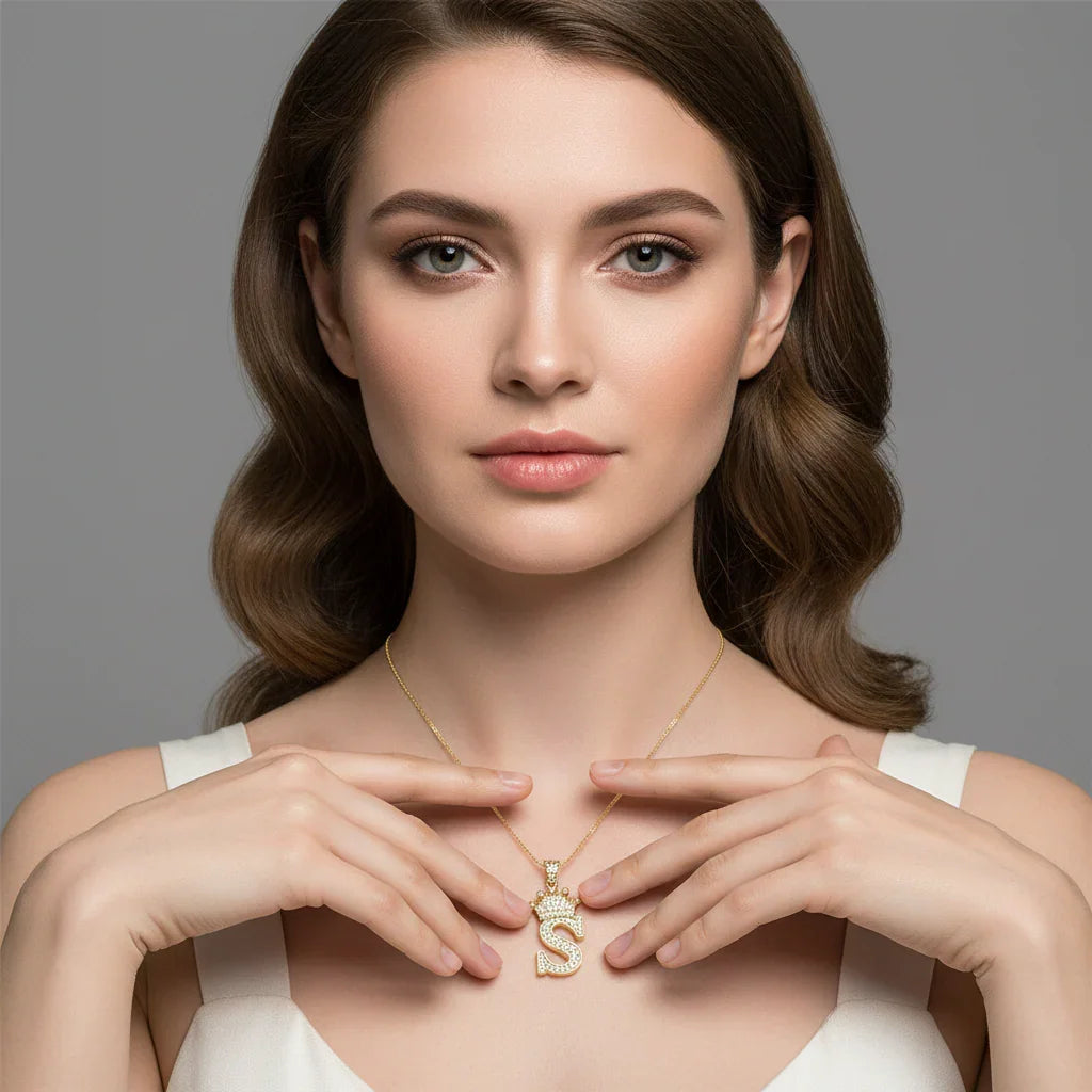 Letter Necklace A–Z, Gold Initial Necklace | Rebooters