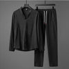 Men's Long Sleeve Shirt and Pants Spring Set for Comfort Rebooters mens 2 piece set