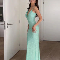 Cataleya Elegant Sequin Floor-Length Women's Evening Dress Rebooters Maxi Women's Dresses
