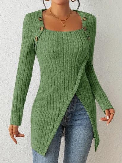 Women's Ribbed Button Shirt for Casual Everyday Wear Rebooters Womens Shirts