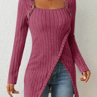 Women's Ribbed Button Shirt for Casual Everyday Wear Rebooters Womens Shirts