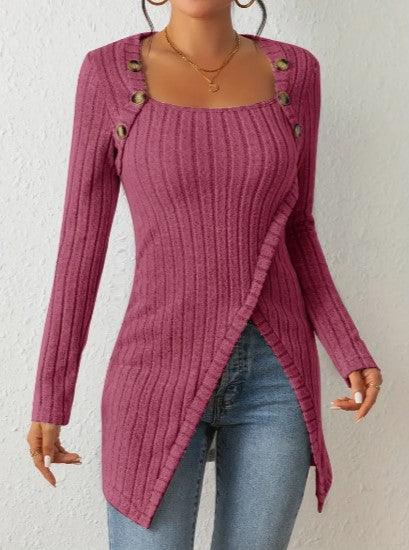 Women's Ribbed Button Shirt for Casual Everyday Wear Rebooters Womens Shirts