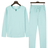 Men's long sleeve top and drawstring pants set Rebooters mens 2 piece set