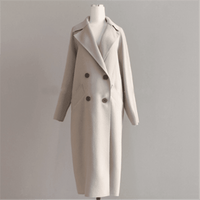 Serena Women's Long Wool Winter Coat for Chic Comfort - Rebooters