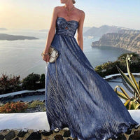 Cameron Women's Evening Gown with Neckline - Rebooters -Women's Dresses