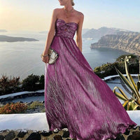 Cameron Women's Evening Gown with Neckline - Rebooters -Women's Dresses