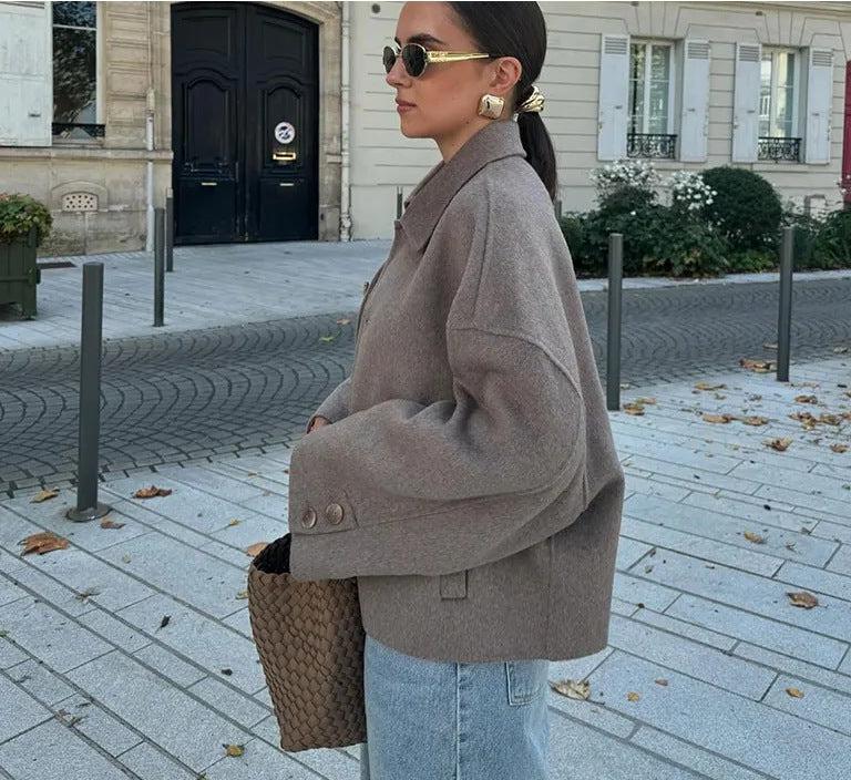 Sienna Chic Quilted Lapel Jacket for Women Stylish Coat - Rebooters