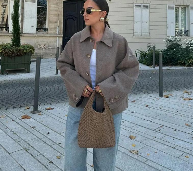 Sienna Chic Quilted Lapel Jacket for Women Stylish Coat - Rebooters