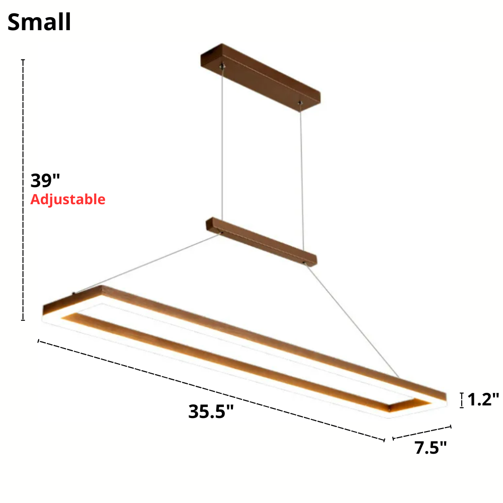 Modern Rectangular Frame LED Light Fixture for Home Decor | Rebooters - Rebooters