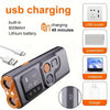 Sonic Dog Repeller with USB Rechargeable Battery, Dual Ultrasonic Emitters & High-Frequency LED Flashlight - Rebooters