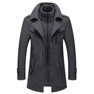 Stylish Alanzo Men's Wool Coat for Ultimate Winter Comfort - Rebooters