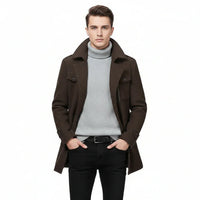 Stylish Alanzo Men's Wool Coat for Winter Comfort - Rebooters