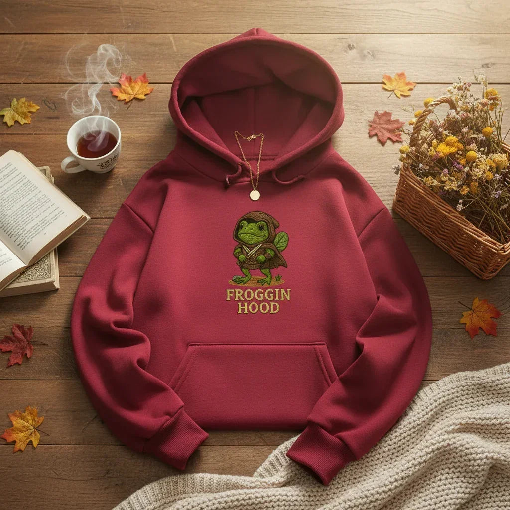 Froggin Hood Embroidered T-Shirt & Hoodie | Rebooters