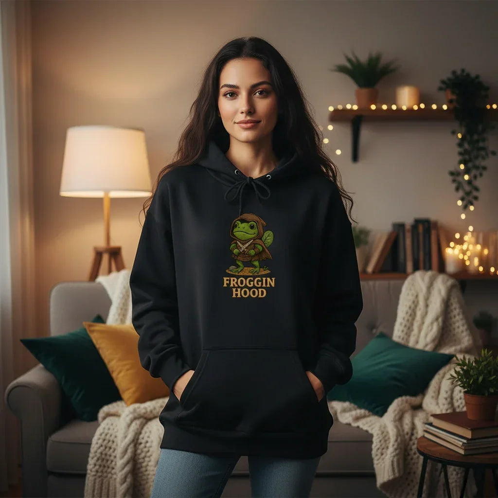 Froggin Hood Embroidered T-Shirt & Hoodie | Rebooters