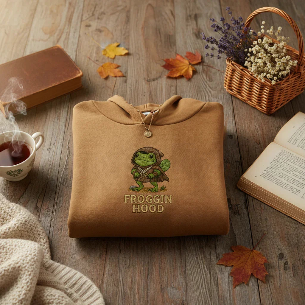 Froggin Hood Embroidered T-Shirt & Hoodie | Rebooters