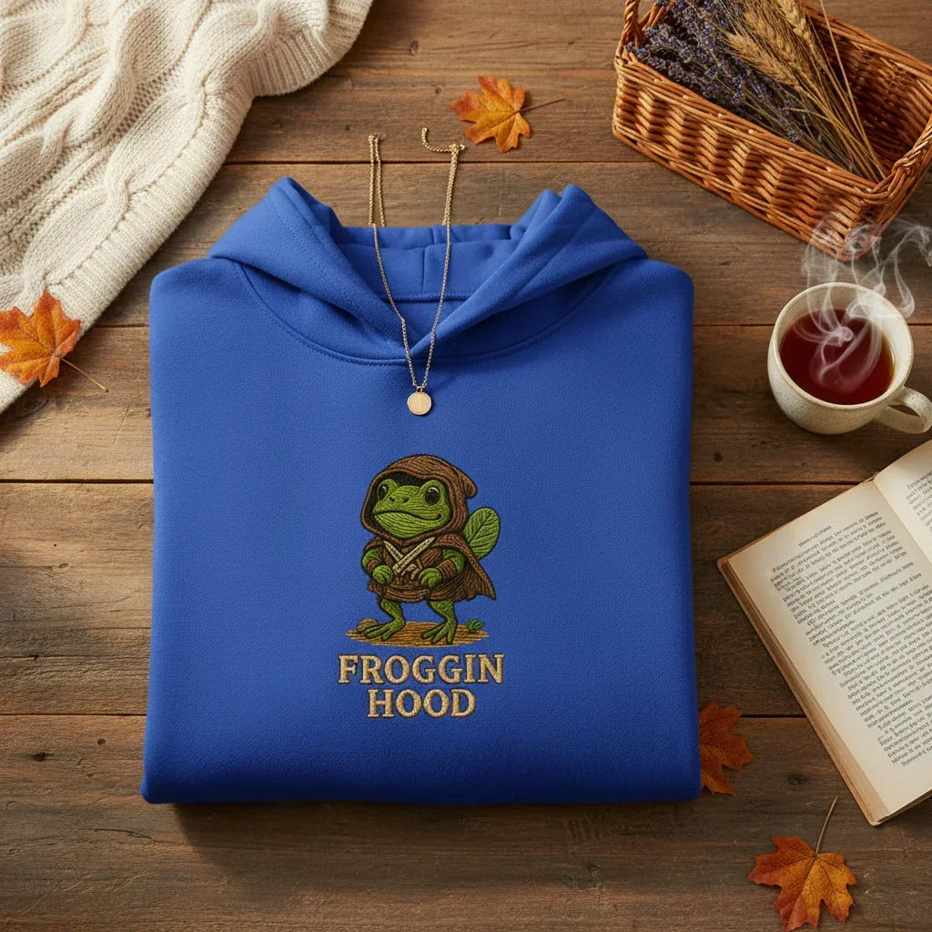 Froggin Hood Embroidered T-Shirt & Hoodie | Rebooters