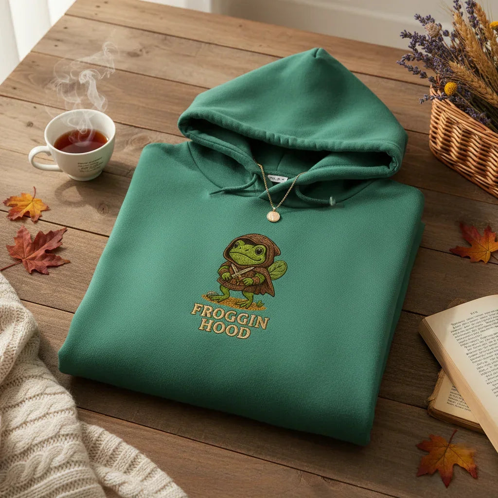 Froggin Hood Embroidered T-Shirt & Hoodie | Rebooters