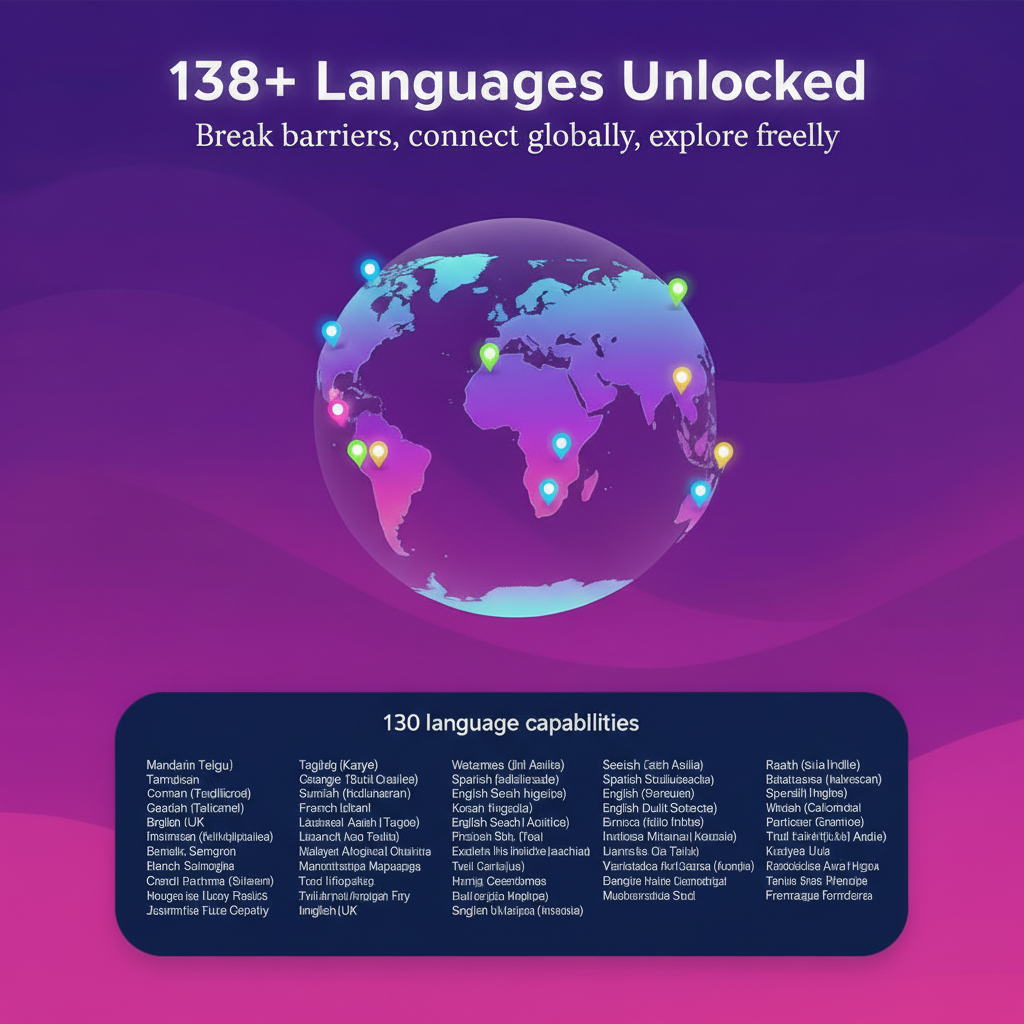 AI Translator Device Real-Time 138 Language Smart Voice Translator