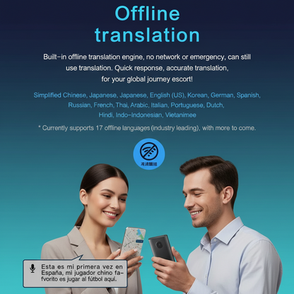 AI Translator Device Real-Time 138 Language Smart Voice Translator
