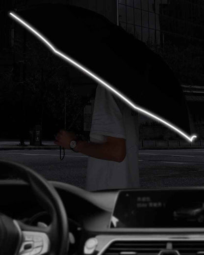 Reflective Inverted Umbrella – Windproof Auto Open/Close Travel Umbrella