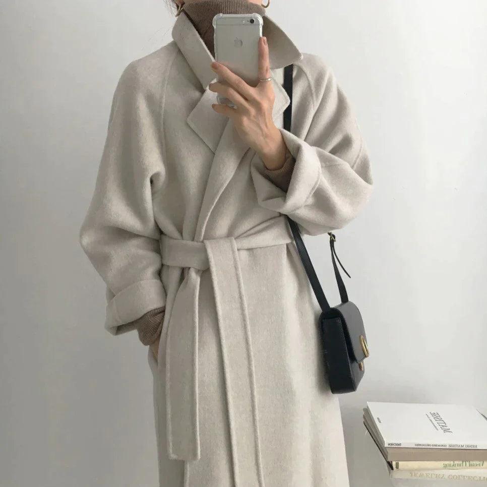 Timeless Long Winter Coat for Women Cozy Elegance - Rebooters
