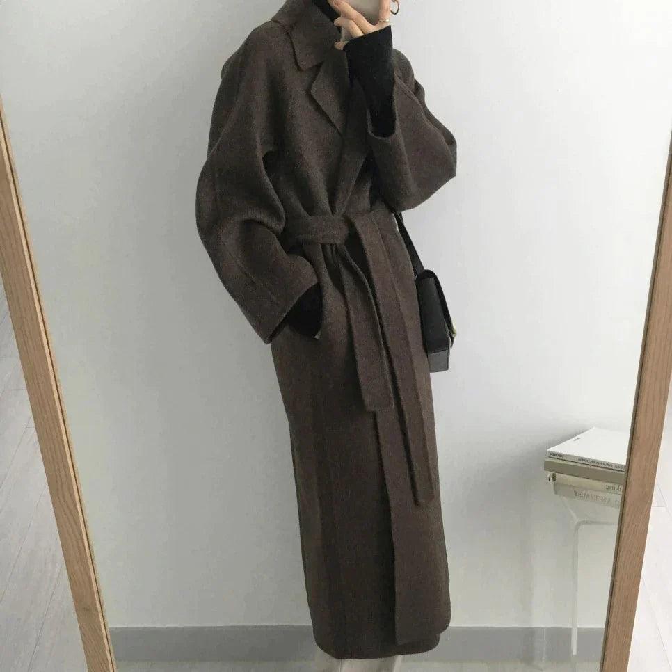 Timeless Long Winter Coat for Women Cozy Elegance - Rebooters