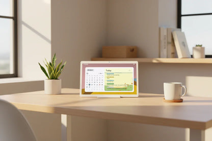 Touchscreen Tablet Digital Calendar & Digital Wall Calendar Display