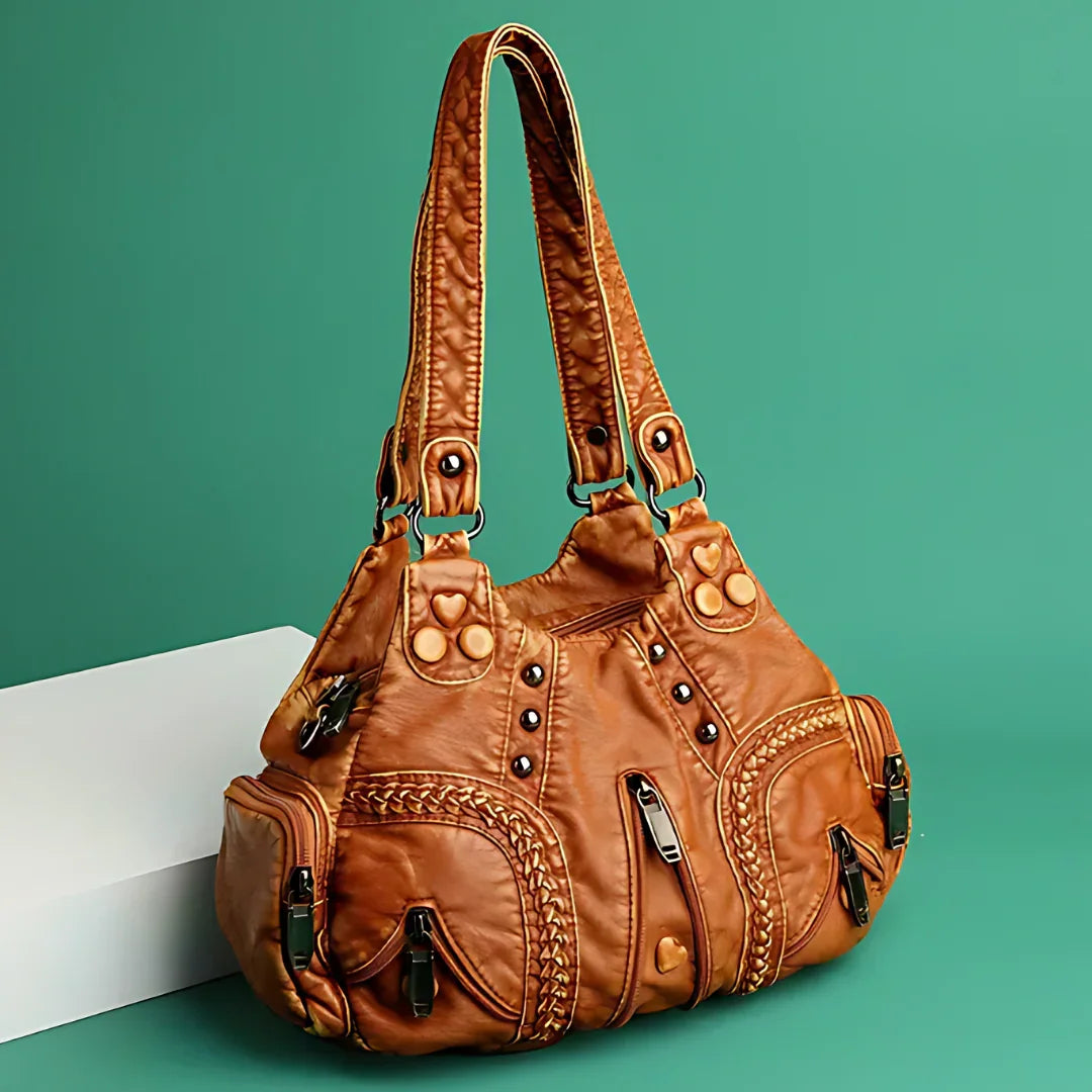 Giulia Gabriella Luxe Leather Shoulder Bag Rebooters