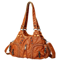 Giulia Gabriella Luxe Leather Shoulder Bag Rebooters